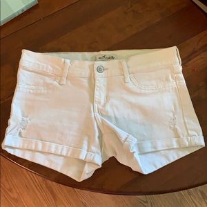 HOLLISTER JEAN SHORTS WHITE SZ 3
